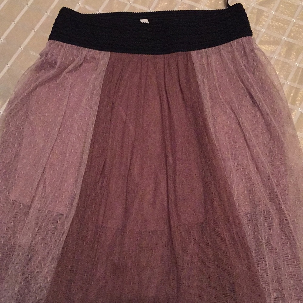 Free people beautiful sheer Midi skirt color beige - Picture 6 of 6